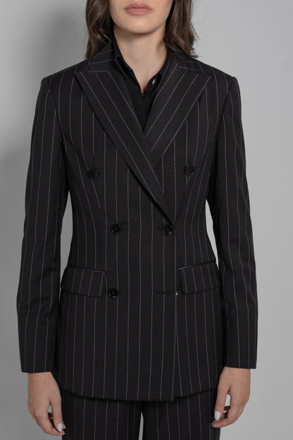 Double Breasted Blazer Featuring 6 Buttons and 2 Back Vents