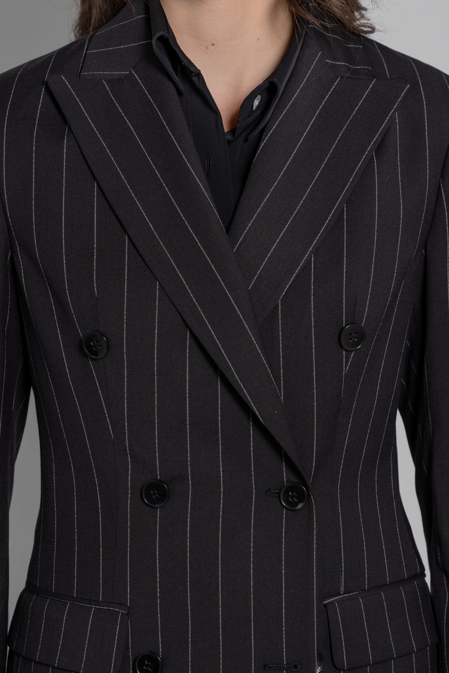 Double Breasted Blazer Featuring 6 Buttons and 2 Back Vents