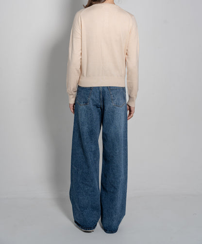 Round Neck Long Sleeves Cardigan