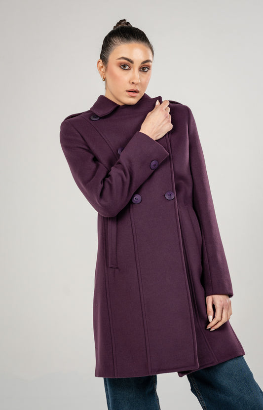 Military Coat With Shoulder Tabs