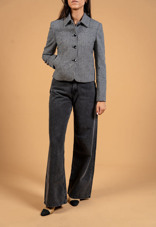 Classic Tweed Jacket With Patch Pockets