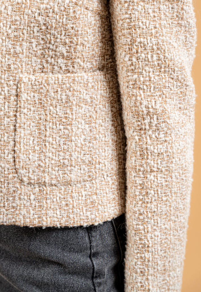 Classic Tweed Jacket With Collar
