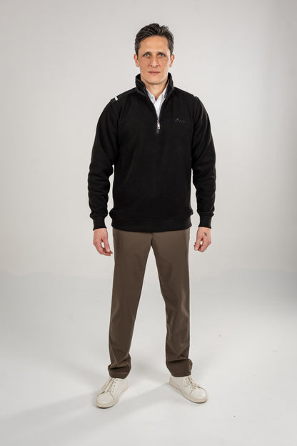 Sweatshirt Cotton Half Zipper
