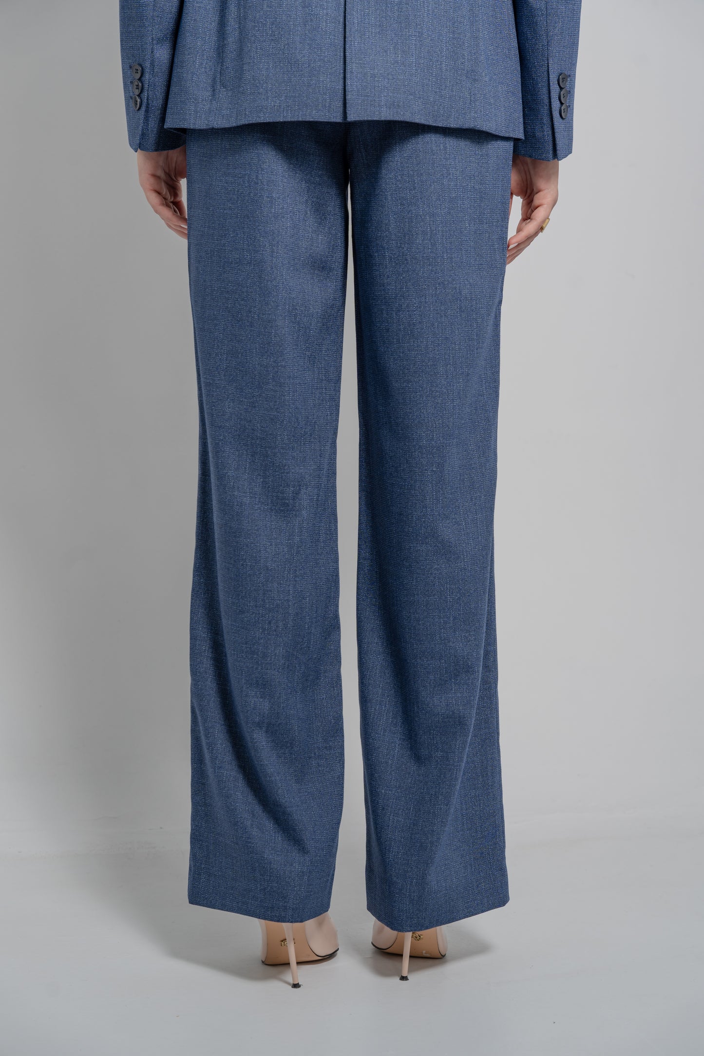 High Waist Trousers Flowing Wide Leg