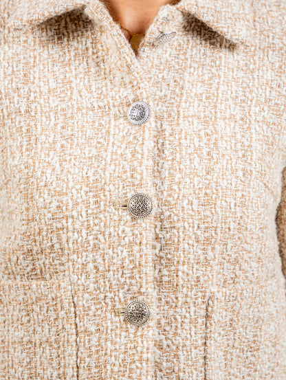 Classic Tweed Jacket With Collar