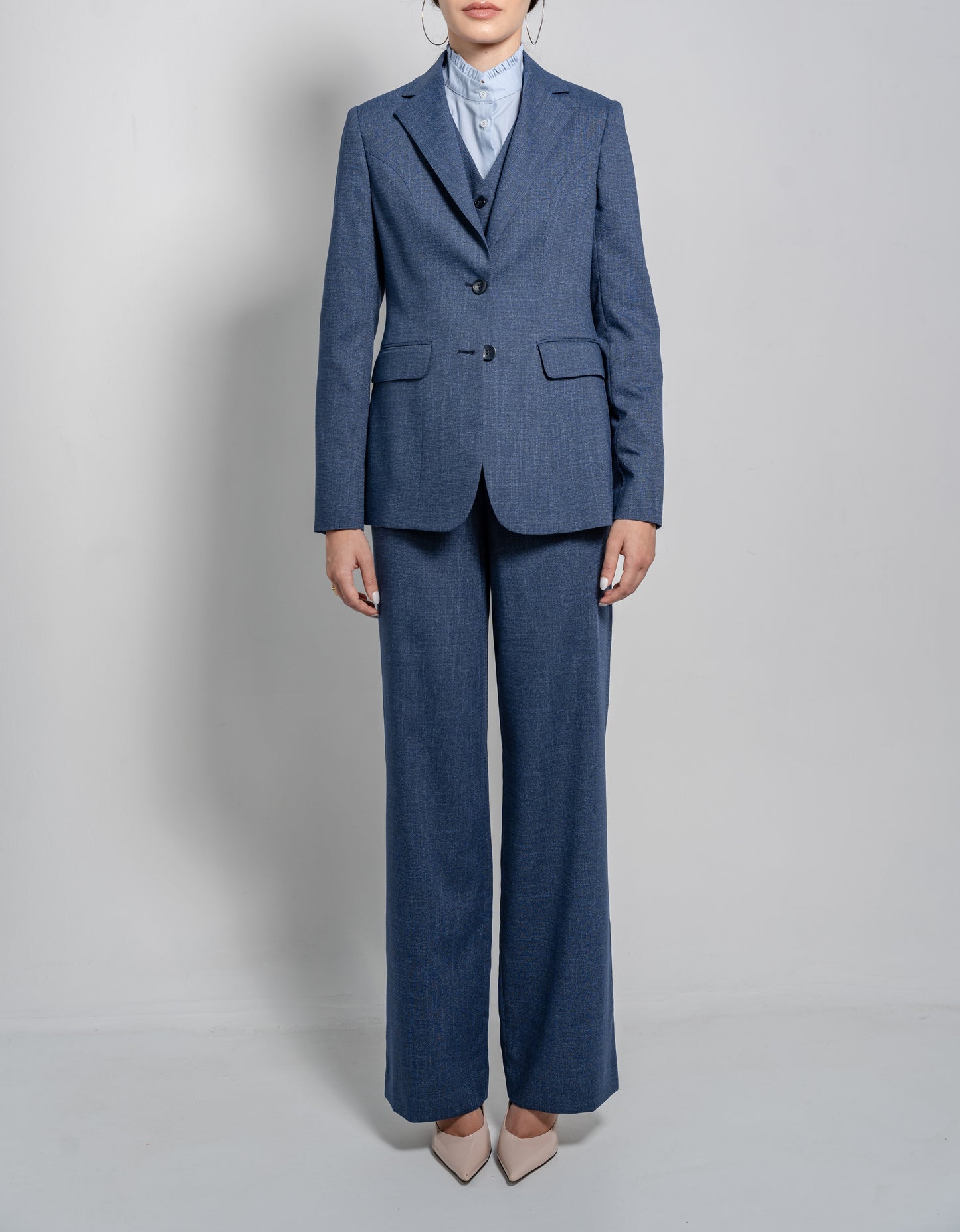 High Waist Trousers Flowing Wide Leg