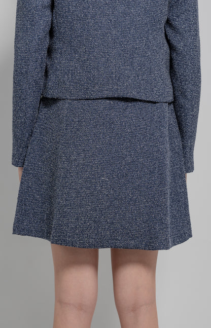 Pleated Knee Length Skirt