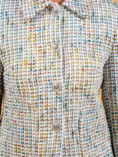 Classic Tweed Jacket With Collar