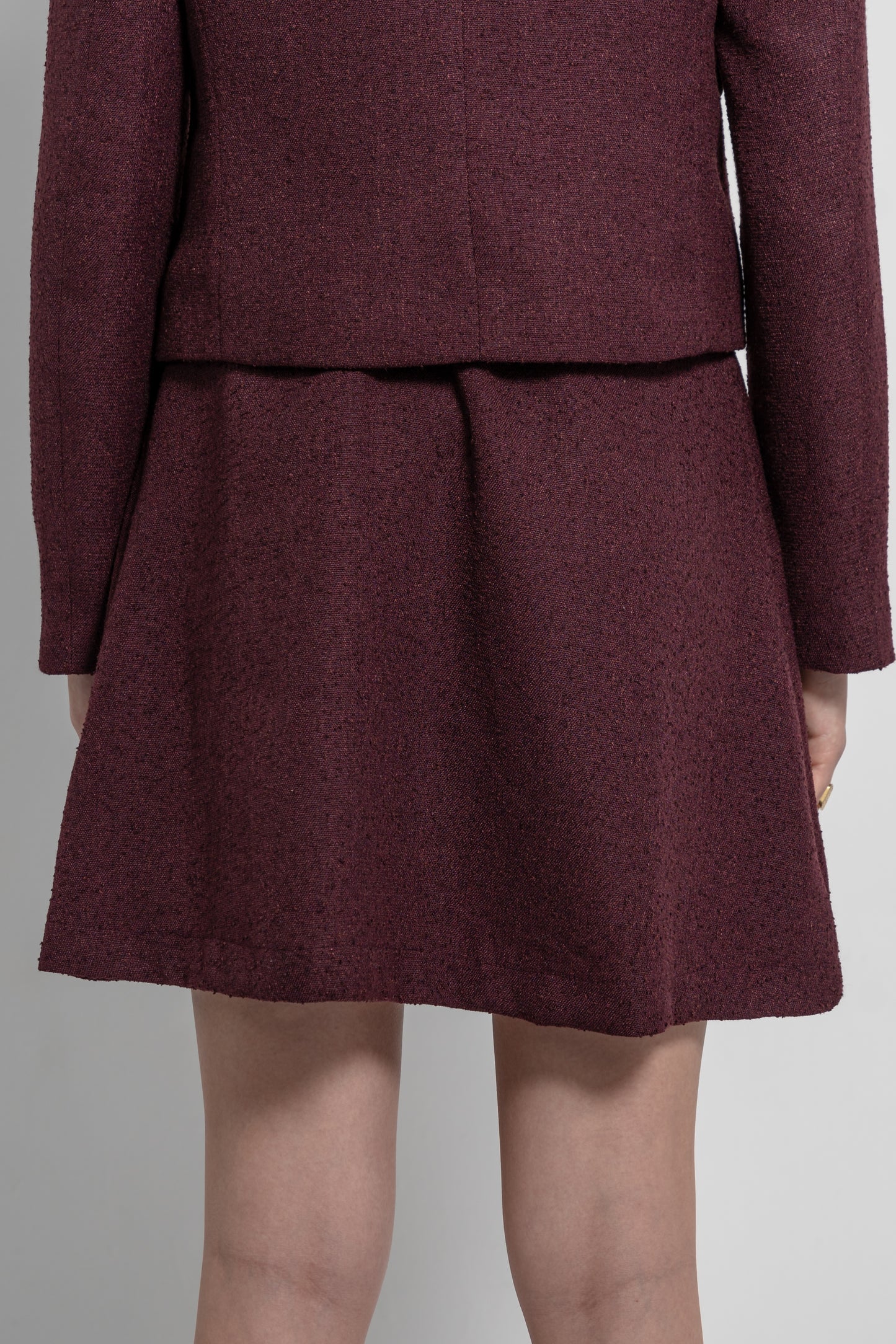 Pleated Knee Length Skirt