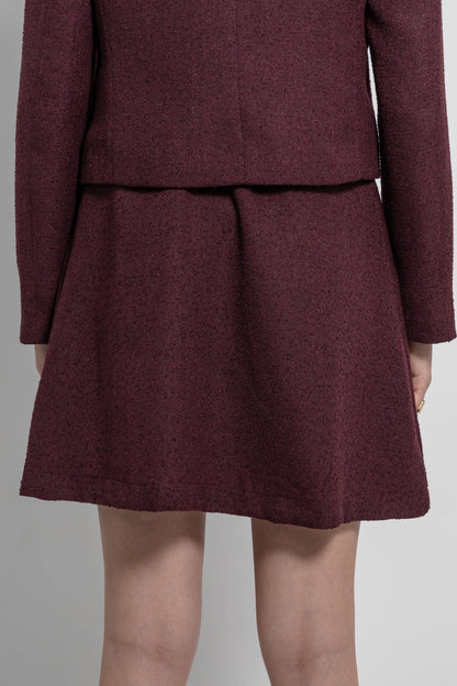 Pleated Knee Length Skirt