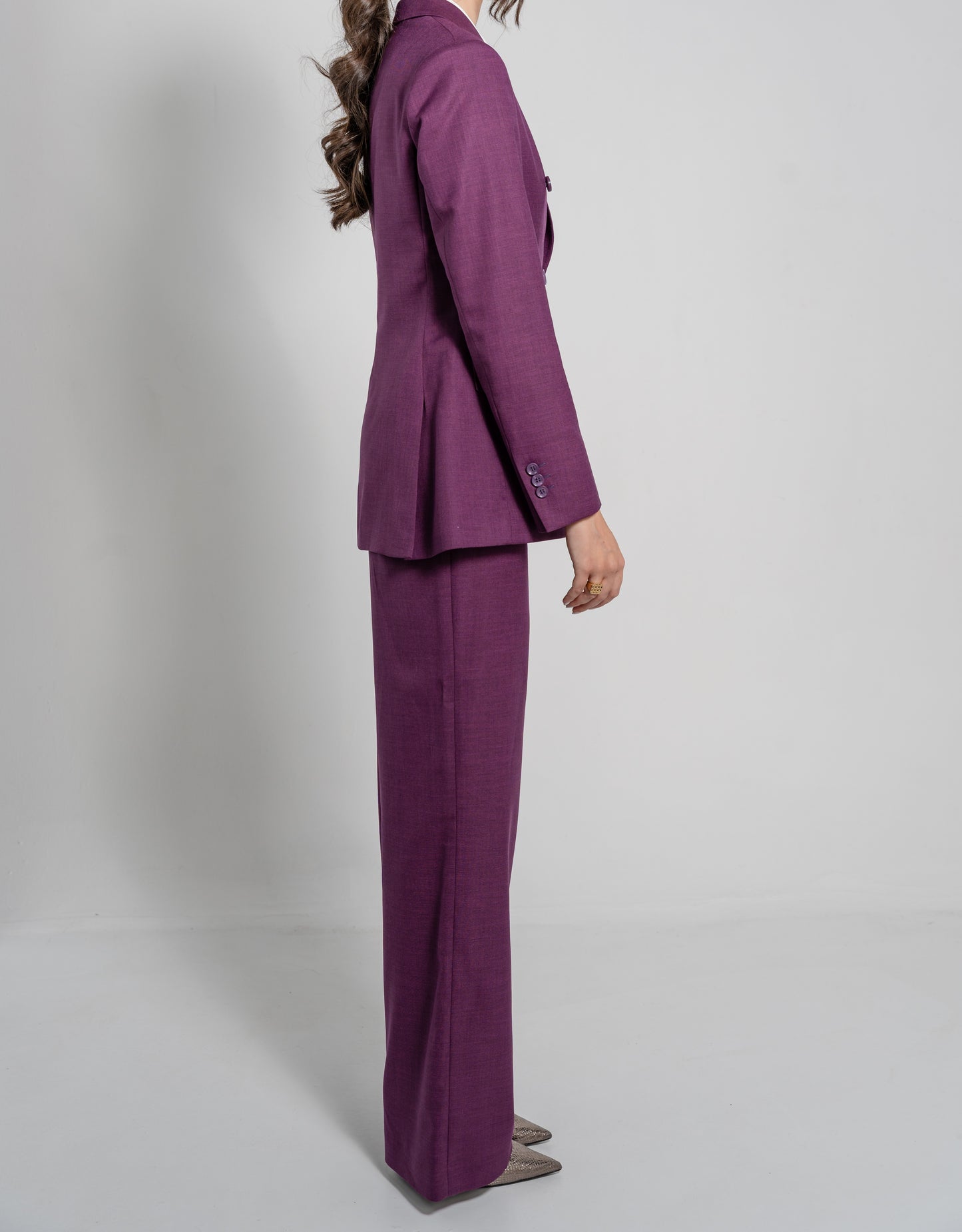 High Waisted Wide Leg Trousers