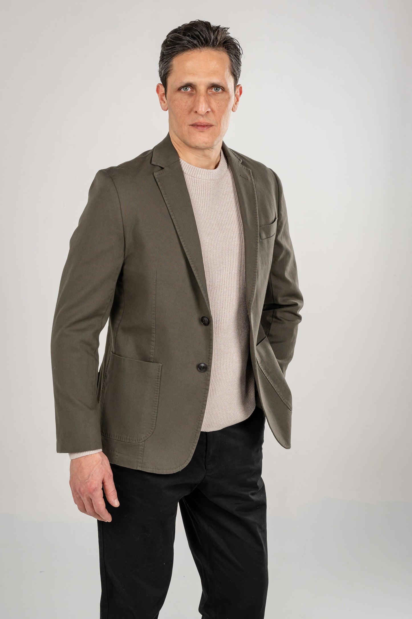 Blazer Cotton Washed Deconstructed