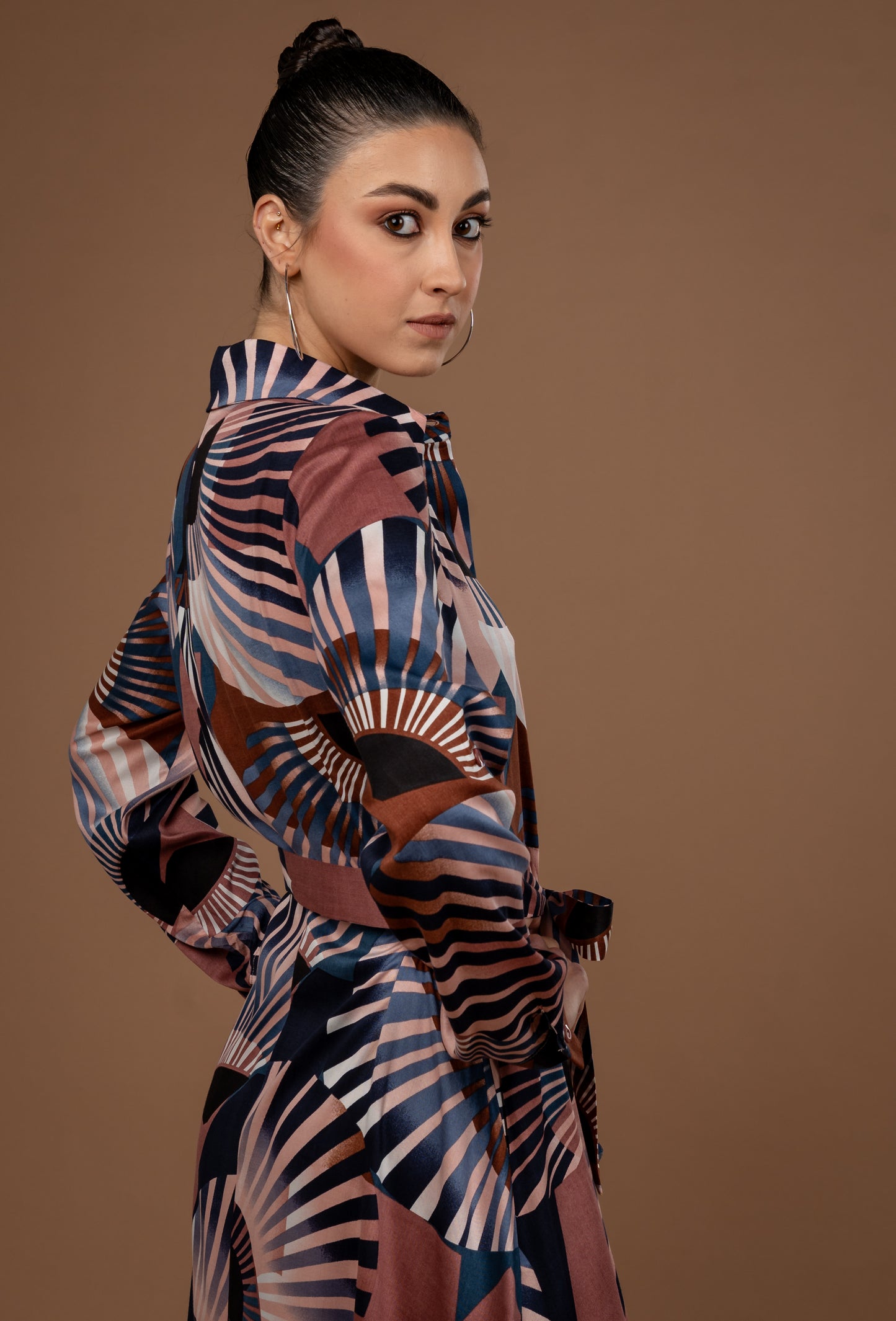Long Sleeve Maxi Shirt Dress