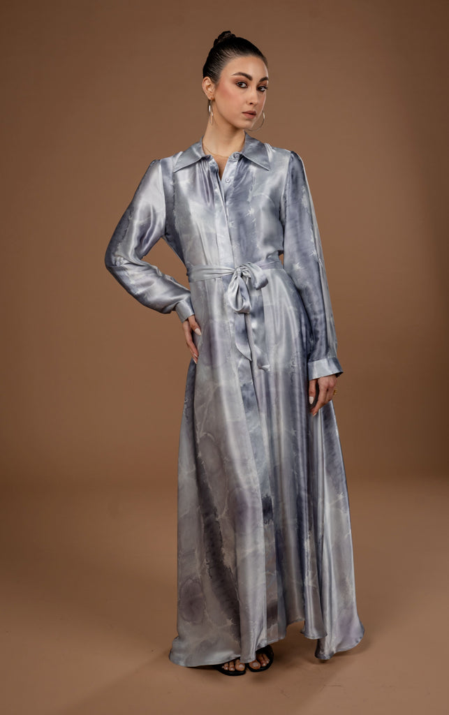 Long Sleeve Maxi Shirt Dress