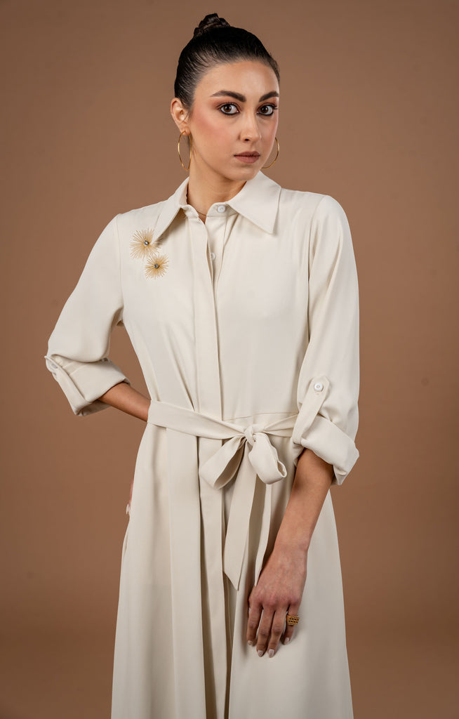 Long Sleeve Maxi Shirt Dress