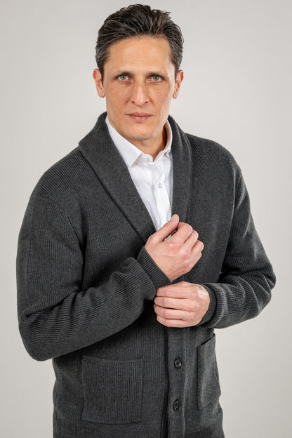 Col Shawl Cotton Cardigan