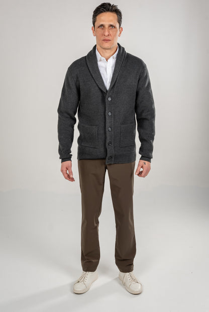 Col Shawl Cotton Cardigan