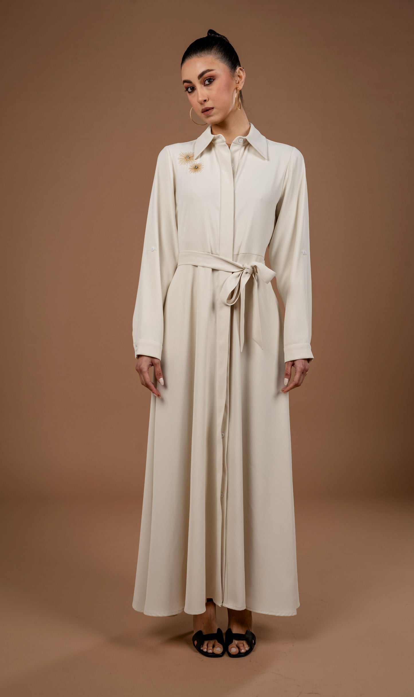 Long Sleeves Long Dress