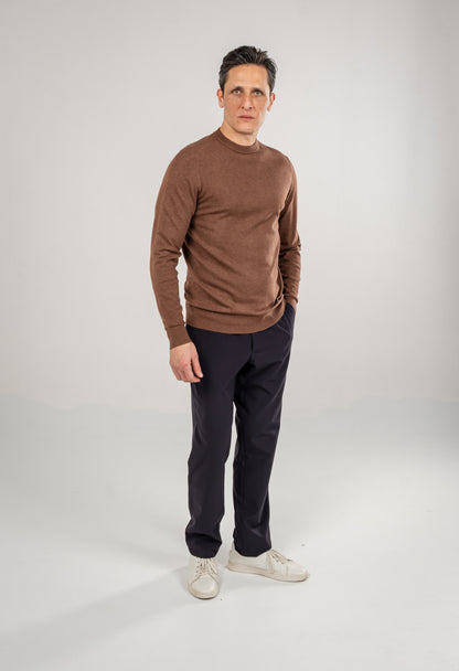 Men Wool Blend Round Neck