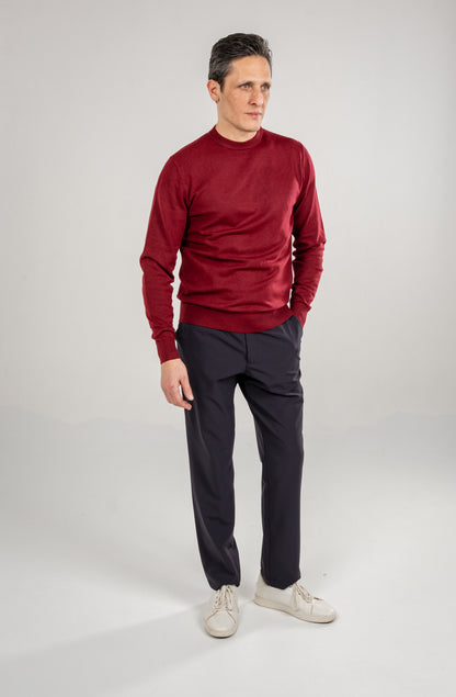 Men Wool Blend Round Neck