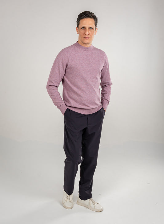 Men Wool Blend Round Neck