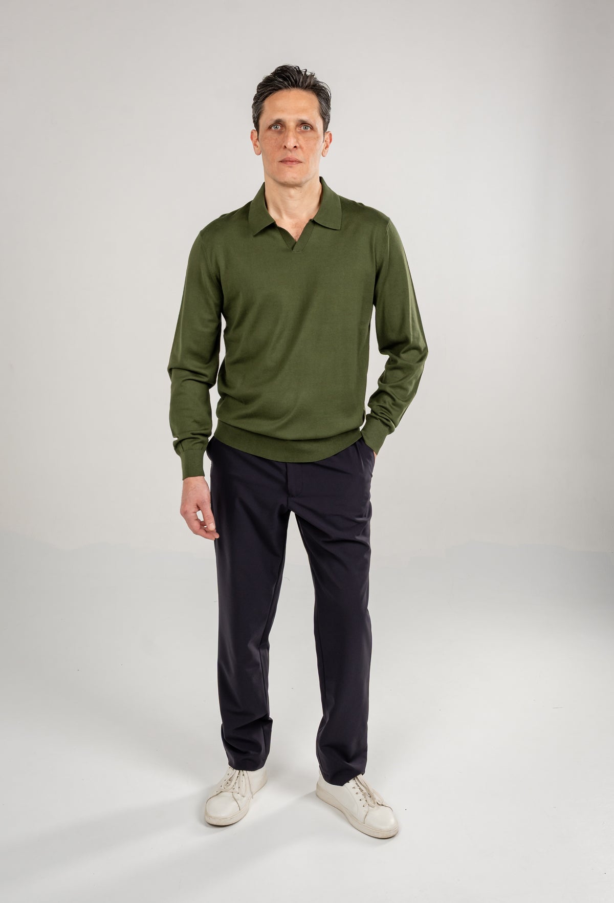 Polo Knit V-Neck