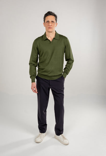 Polo Knit V-Neck