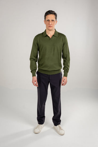 Polo Knit V-Neck