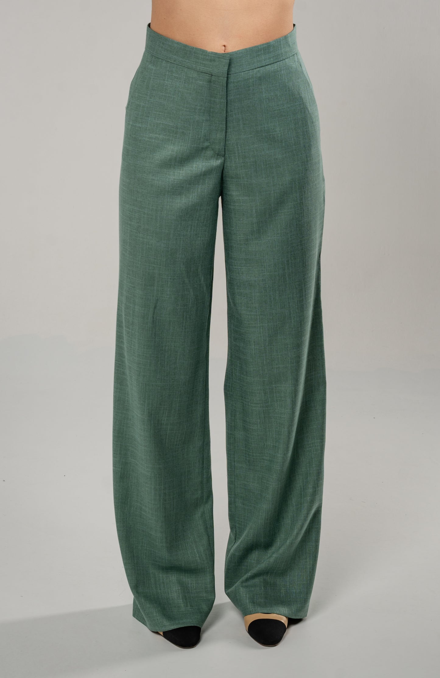 High Rise Wide Leg Trousers