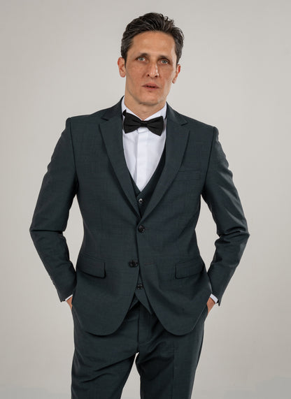 Single Breasted Suit Blazer Notch Lapel