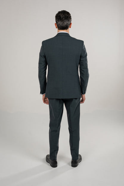 Single Breasted Suit Blazer Notch Lapel