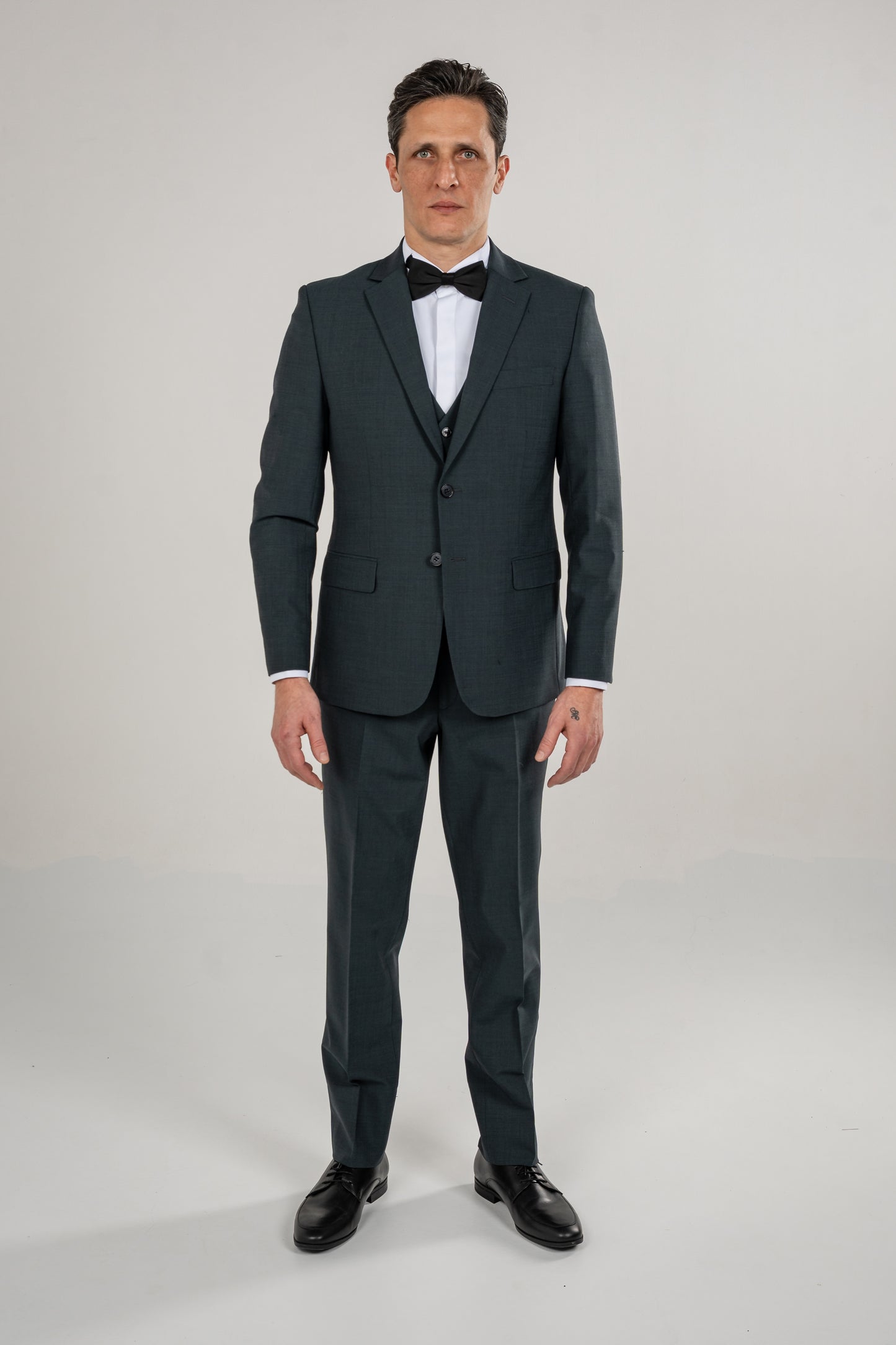Single Breasted Suit Blazer Notch Lapel