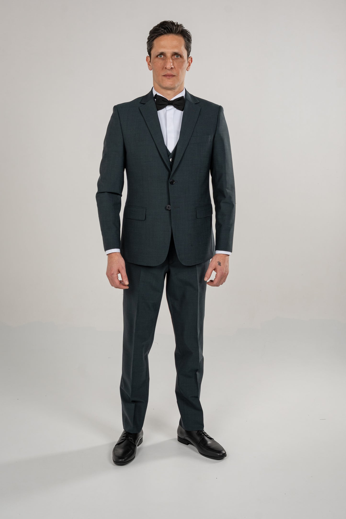 Single Breasted Suit Blazer Notch Lapel