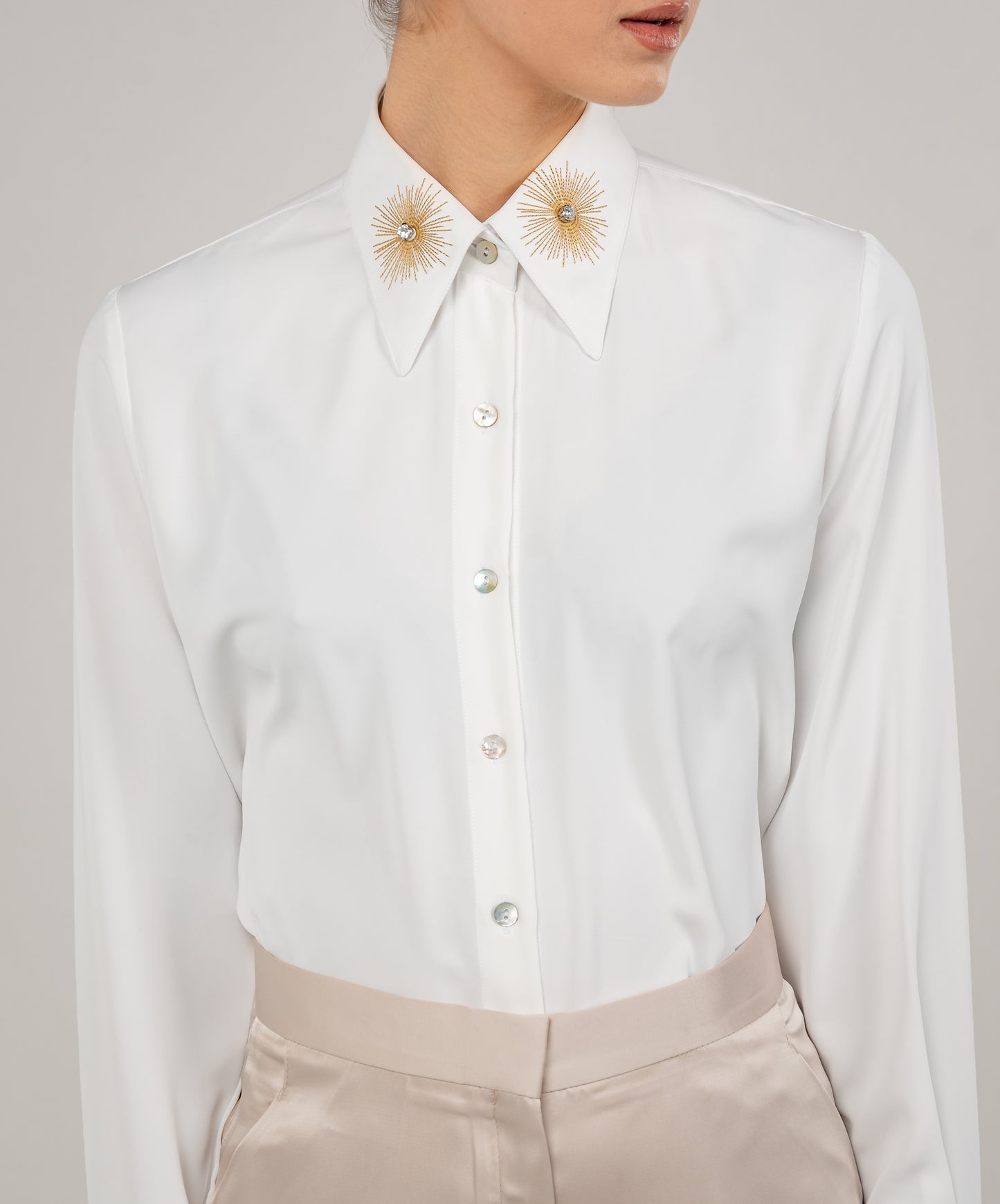 Rays Embroidered Regular Shirt