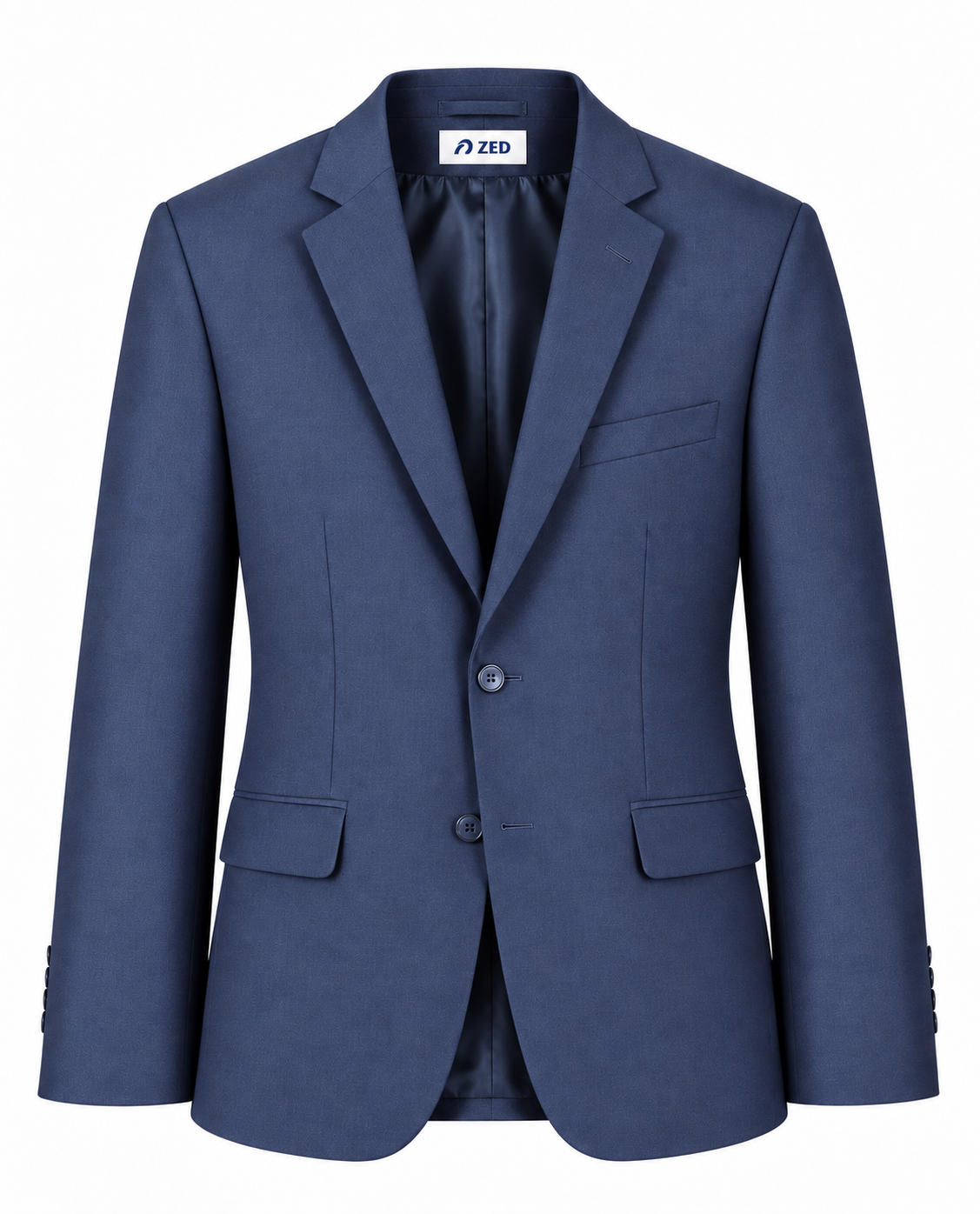Single Breasted Suit Blazer Notch Lapel