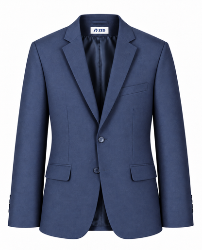 Single Breasted Suit Blazer Notch Lapel