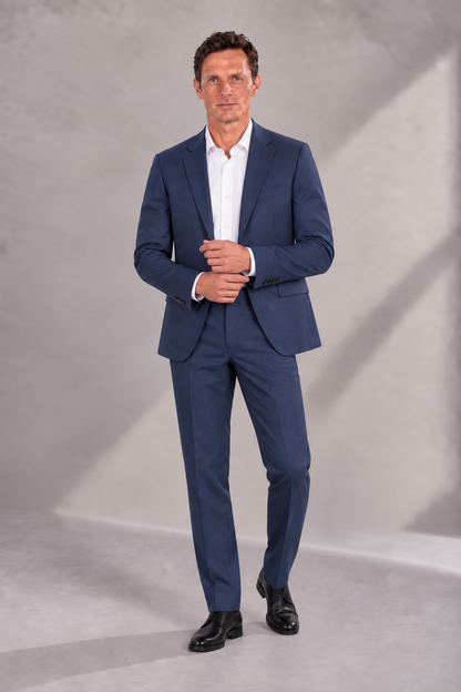 Single Breasted Suit Blazer Notch Lapel